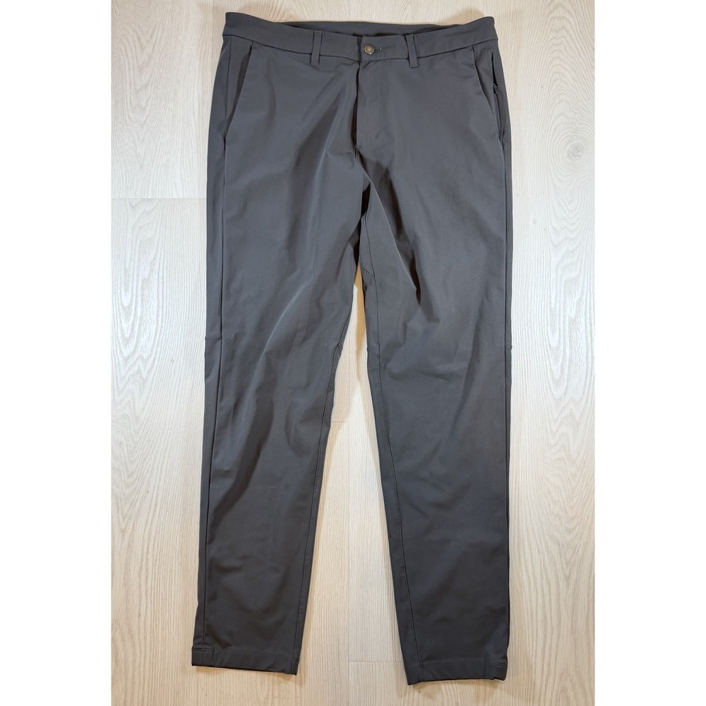Lululemon Commission Slim-Fit Pant Men's 34x30-31 Olive Green Technical LM5439S